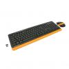 Клавиатура + мышь A4Tech Wireless Desktop Fstyler FG1010, черный/оранжевый