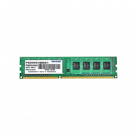 DDR-3 4GB PC-12800 Patriot [PSD34G160081]