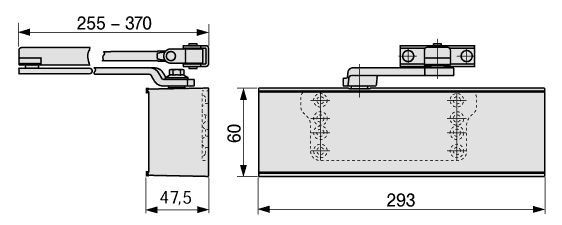 Доводчик Dorma TS 83/TS 83 с рычагом